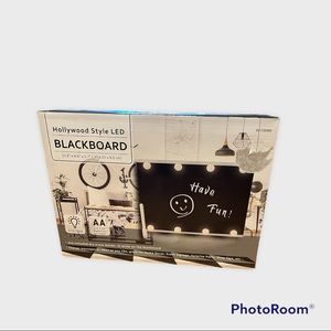 NIB Hollywood Style LED Blackboard. Great Accent Piece